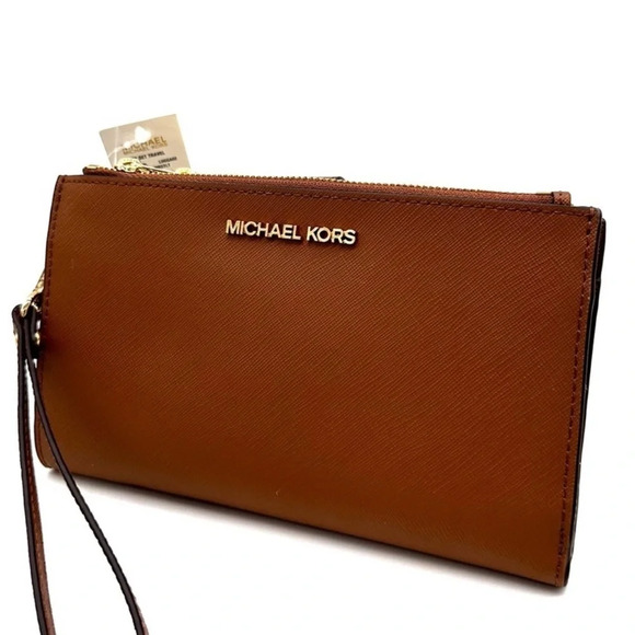Michael Kors Large Double Zip Wallet Wristlet Luggage - Picture 1 of 8